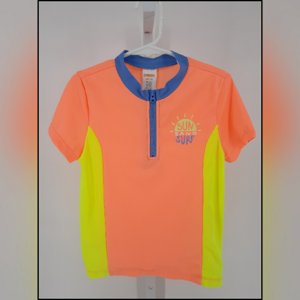 Gymboree short sleeve colorblock rashguard
